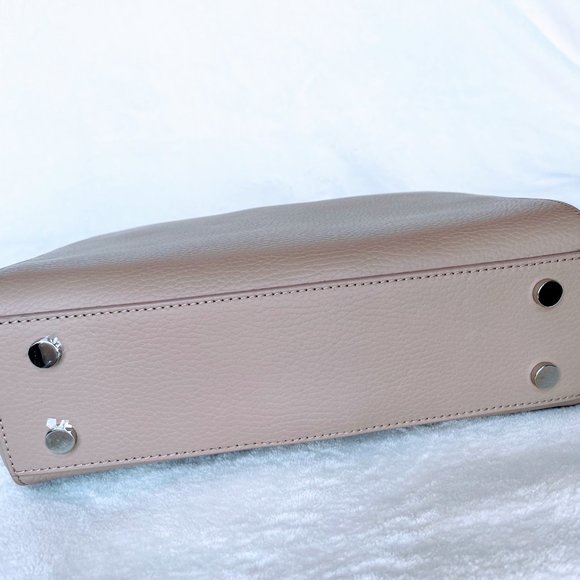 Aspinal of London - Large Lottie Bag - Soft Taupe Pebble - Picture 7 of 15